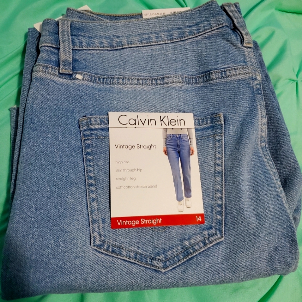 Calvin Klein Vintage Straight Jeans size 14